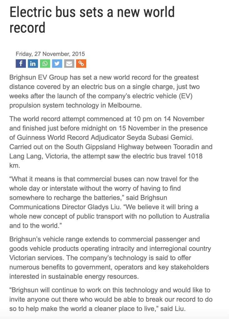 Little Train Australian specialist EV public relations agency